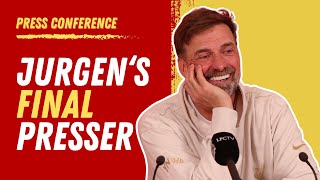 Jurgen Klopps emotional FINAL LFC prematch press conference  Liverpool vs Wolves [upl. by Glynas604]