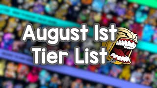 YBA August 1st Tier List [upl. by Hcra]