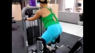 Squat on the abductor machine [upl. by Lucille]