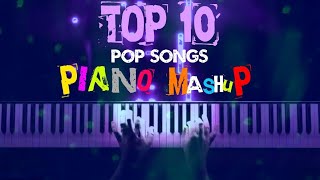 TOP 10 POP SONGS PIANO MUSHUP  Piano Dolls Introductions [upl. by Wyn]