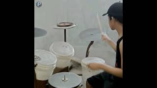 PsychosocialSlipknot  Homemade drum set Lyrics shorts ytshorts lyrics [upl. by Welcome203]