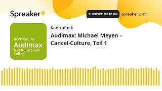 Audimax Michael Meyen – CancelCulture Teil 1 [upl. by Eisor]