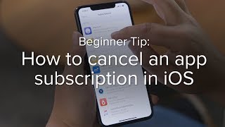 How to cancel an app subscription on your iPhone [upl. by Rajiv455]