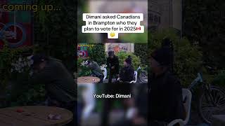 Asking Canadian in Brampton Ontario who they’re voting for in 2025 [upl. by Felicdad723]