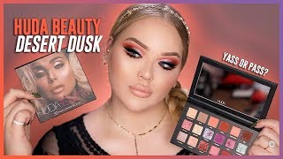 HUDA BEAUTY DESERT DUSK PALETTE Review  Swatches [upl. by Norel]