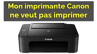 Mon imprimante canon ne veut pas imprimer depuis mon ordinateur [upl. by Summer849]