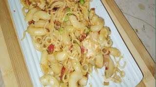 🧀चीसी maggie macaronic 😋 recipe easy food cooking 👨‍🍳🍲 [upl. by Basil595]