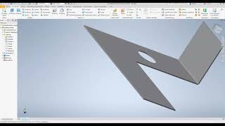 Autodesk Inventor 2022  Blechmodus  Biegeteil [upl. by Scharf]