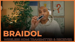 Wireless HDMI Transmitter and Receiver Stream in 4K with BRAIDOL [upl. by Doner]