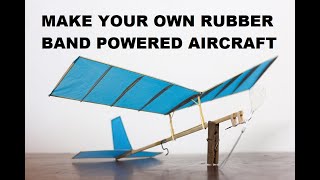 How to Make Hangar Rat Rubber Band Aircraft  no Balsa wood no TAN FAI rubber [upl. by Kimberly484]