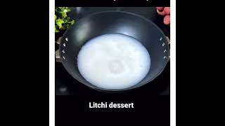 Litchi Dessert Recipe  Litchi Recipe Litchi Pudding Recipe Dessert Recipe litchidessert [upl. by Ahsilahk436]