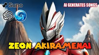 8D AUDIO VERSION  Ultraman Zeon Theme Song Generated By SUNO AI  ZEON AKIRAMENAI [upl. by Cleodal705]