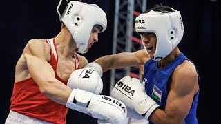 Nodirbek Allaberganov UZB vs Alexey Khavantsev KAZ IBA Youth World Championships 2024 60kg [upl. by Naima839]