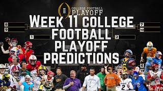 Updated Week 11 College Football Playoff Predictions [upl. by Judy104]