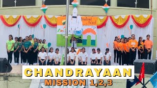 CHANDRAYAAN3 THEME  Patriotic Dance Drama ISRO Mission 123  Saket International School Anjad [upl. by Naquin]