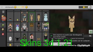 😮 Apk skins 3d minecraft pe 😮 ❤️ Gracias por los 500 suscriptores ❤️ [upl. by Sammie]