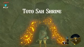 Zelda BOTW  13120 Toto Sah Shrine Dueling Peaks Region [upl. by Essenaj]