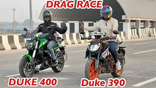 New KTM Duke 390 VS Dominar 400 DRAG Race 🔥 Aayush ssm [upl. by Adaha219]