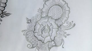 Flower drawing designs very easy  Pencil drawing flowers part  29 [upl. by Akiras]