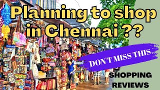 13 Best shopping places in Chennai Cheap and best street shopping in Chennai Shopping Reviews 🛍 [upl. by Rheta]