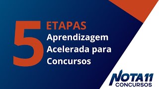 Aprendizagem Acelerada para Concursos Públicos As 5 etapas essenciais [upl. by Ytsim]