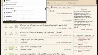 Stack Exchange English Language and Usage Overview [upl. by Dnalyar225]