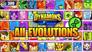 Evolving All 300 Dynamons 🤯 Dynamons World All Dynamons dynamonsworld newupdate [upl. by Donough]