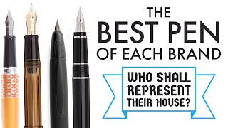 Choosing the Best Pens to Represent These 10 Brands [upl. by Iruyas]