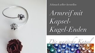 DIYArmreif aus Draht mit Kapseln  Kapsel Schmuck Anleitung  die magische Kaffee Kapsel [upl. by Aisatsan976]