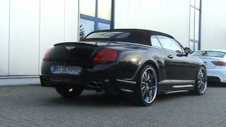 Bentley GTC Convertible  Extreme Exhaust Sound by Supersport [upl. by Oirretno]