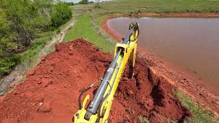 Dam repair with a backhoe [upl. by Azer246]