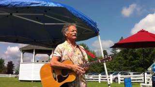 Jon Gailmor performs quotFlail Awayquot Craftsbury Farmers Market 7232016 [upl. by Eusoj]