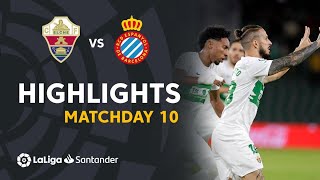 Resumen de Elche CF vs RCD Espanyol 22 [upl. by Rebme]