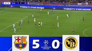 FC Barcelone contre Young Boys 50  Champions League 2425  Résumé de Match [upl. by Tager]