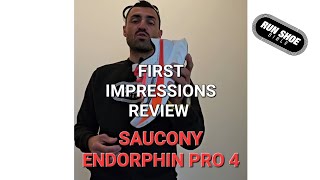 SAUCONY ENDORPHIN PRO 4  Watch this [upl. by Anytsirhc]