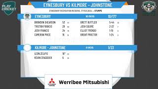 Gisborne amp District CA  Johnstone Shield Firsts  Rd13  Eynesbury v Kilmore  Johnstone  Day 1 [upl. by Nnayram493]