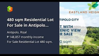 480 sqm Residential Lot For Sale in Antipolo Rizal [upl. by Yellek]