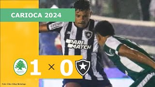 BOAVISTA 1 X 0 BOTAFOGO  CAMPEONATO CARIOCA 2024 VEJA O GOL [upl. by Odnamla175]