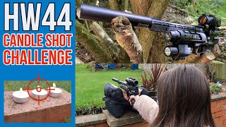 Weihrauch HW44 air pistol sharp shooting Sniping candles out at 10m [upl. by Nichol972]