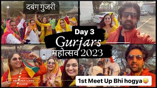 My First Meetup In Gurjar Mahotsav 🤗  Surajkund Mela 2023  Abhishek Lohia Vlog [upl. by Aikemaj]