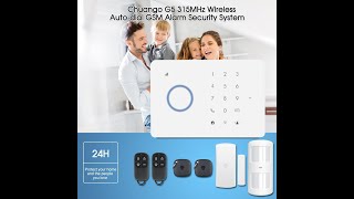 GSM Wireless alarm system Chuango G5plus GSMSMSRFID [upl. by Nesral]