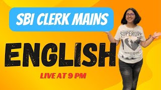 Mains English Practice for SBI CLERK MAINS  25th Jan 2024 English by Anwesha [upl. by Eceinart]