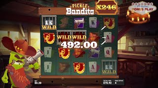 Pickle Bandits 20240714  40 Base  4134x Win Multiplier  Spin Bonus  Stake [upl. by Enailil]