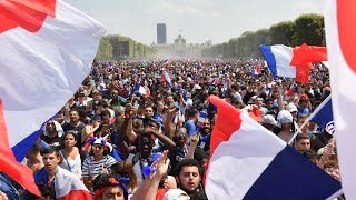 France v Croatia  Celebrations in Paris as France win the World Cup  live [upl. by Clem]