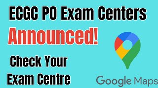 ECGC PO Exam Centre ECGC PO Exam Date ECGC PO Exam Time and Shifts ECGC PO Exam Location Near Me [upl. by Ormsby]