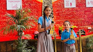 Gursheen Kaur won the 2ND prize in the declamation competition at Chandigarh School [upl. by Anwahs317]