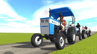 SWARAJ 744 FE And SONALIKA 35DI  Fully Mitti Loding Tractor  Jcb 3DX Backhoe and Tractor videos [upl. by Sordnaxela898]