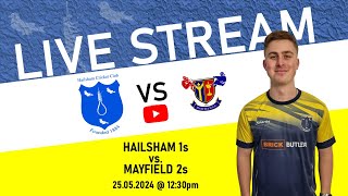 LIVE Hailsham V Mayfield Sussex Cricket League  Division 4 East [upl. by Zulaledairam142]