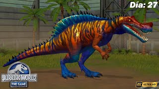 Día 27 IRRITATOR al Nivel 40 Ganamos nuevo legendario en torneo Jurassic World El Juego [upl. by Coulombe52]