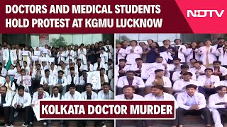 Lucknow News Today  Doctors And Medical Students Hold Protest At KGMU Lucknow [upl. by Eneloj]